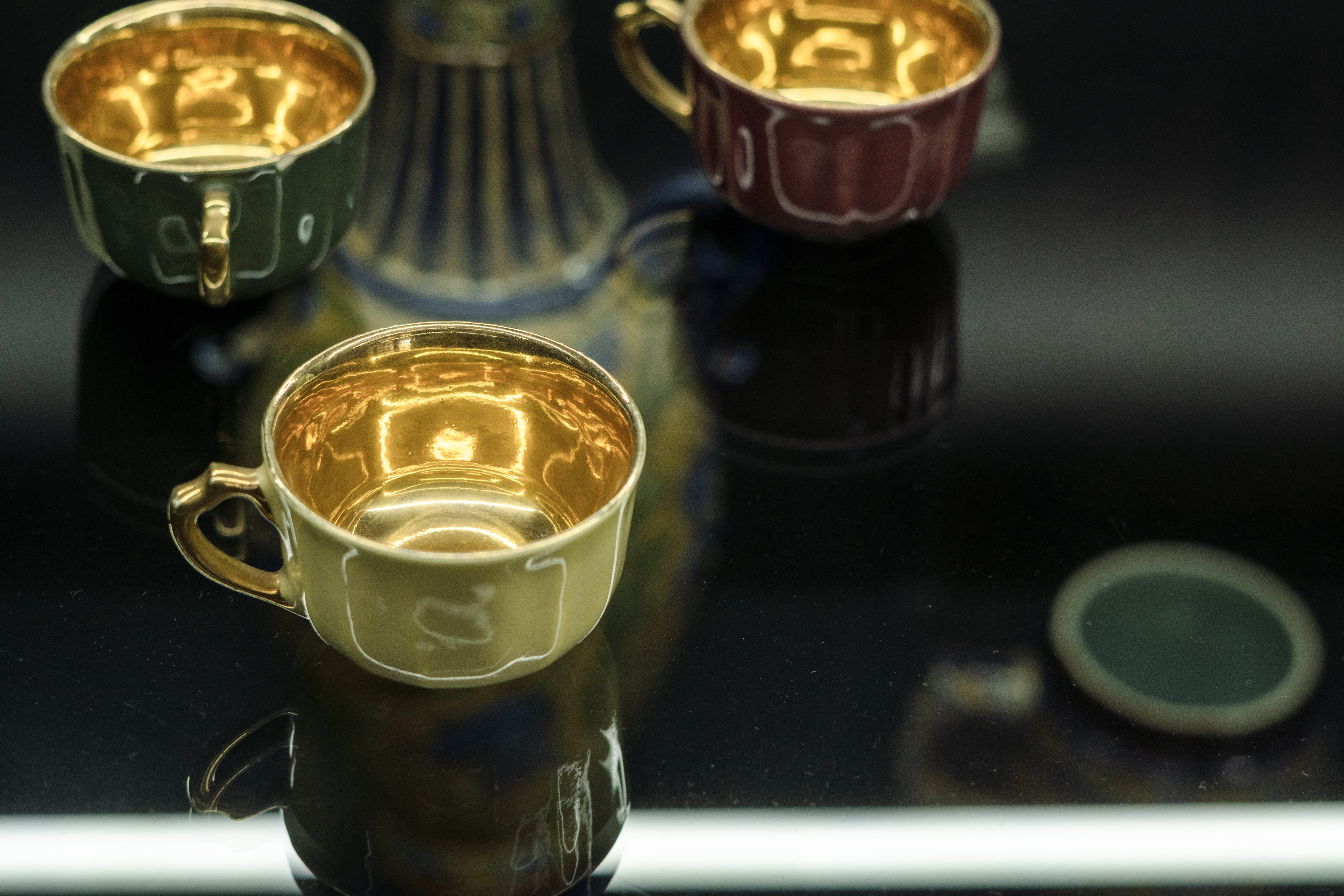 Tazas decoradas de Cerámica de Lota