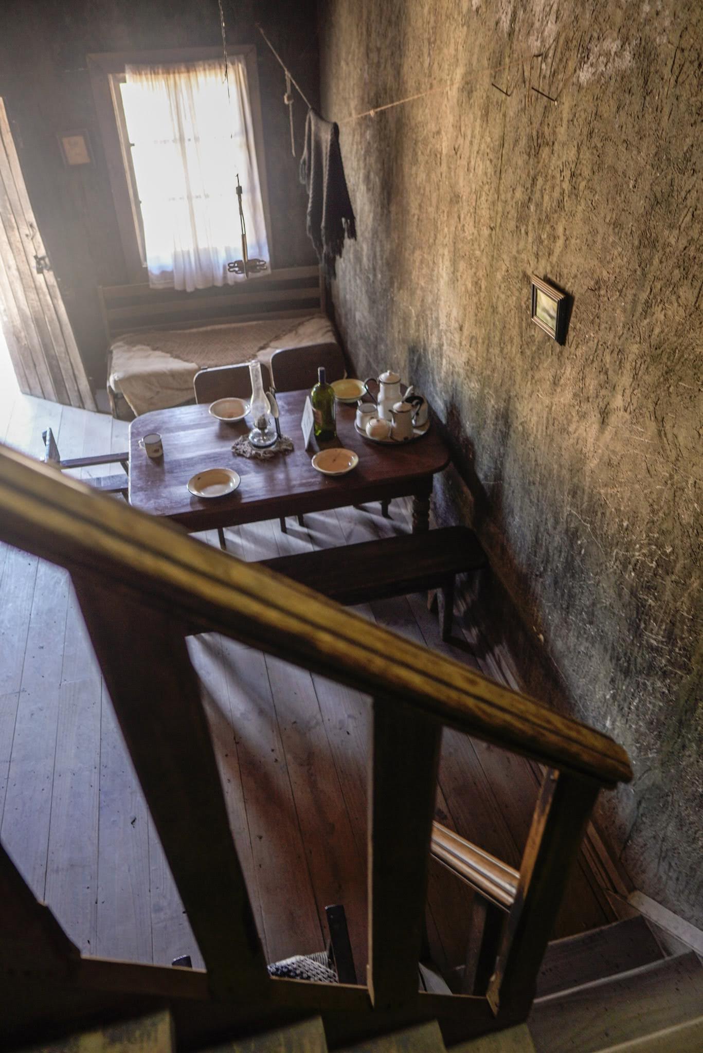 Interior recreado de una vivienda del Pueblito Minero